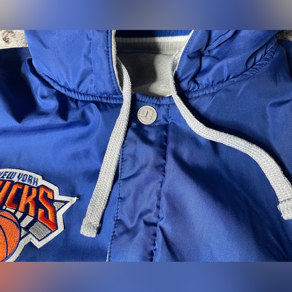 New York Knicks JH Design Reversible Poly-Twill Hooded Jacket Size M - Picture 8 of 13